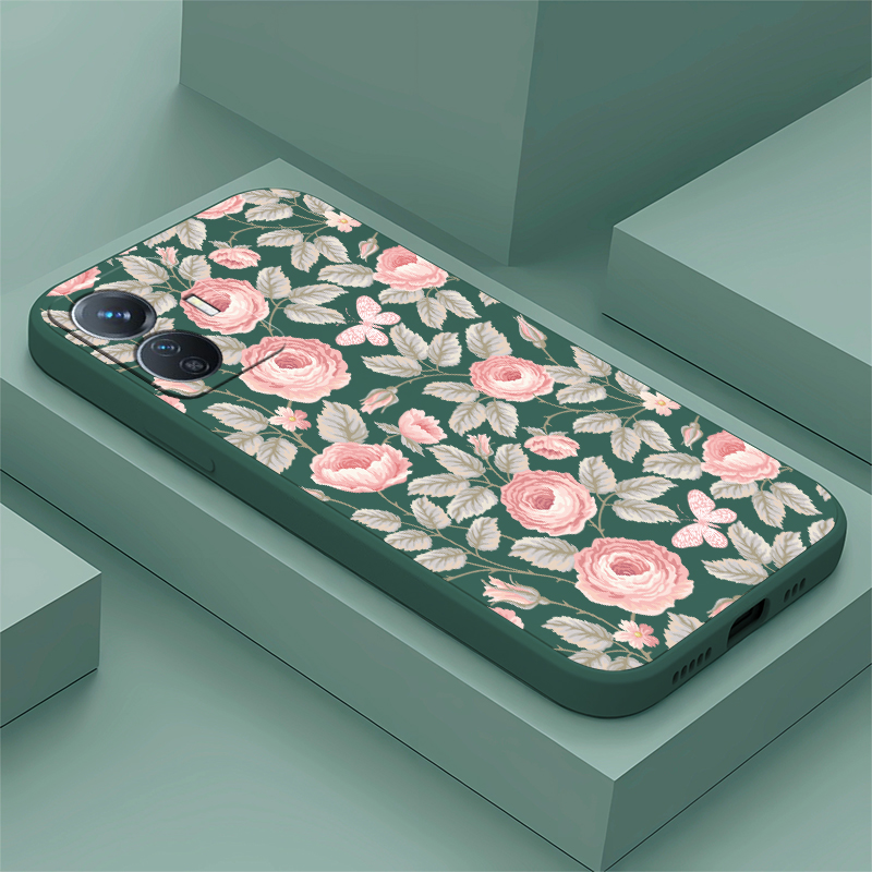 Vivo Y28 - Kleine Bloemen Print Telefoon Case Voor