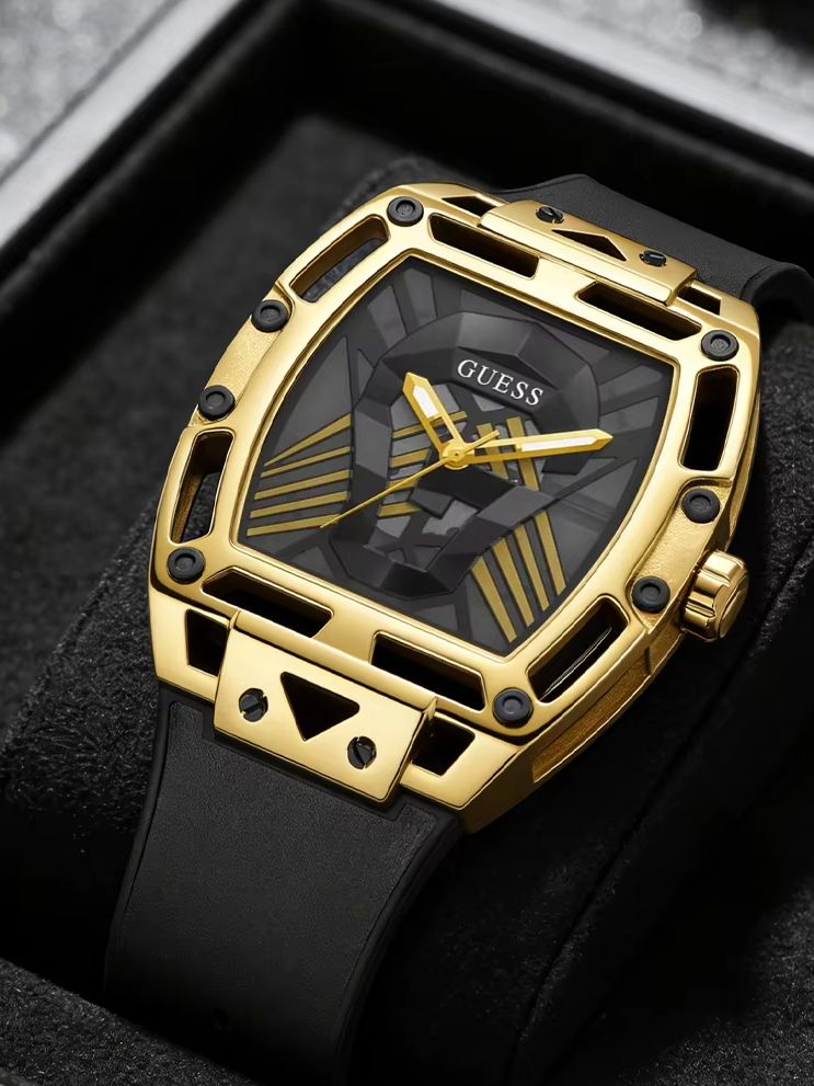 Smartwatch Guess - GUESS Heren quartzhorloge GW0500G1 Tweekleurige metalen