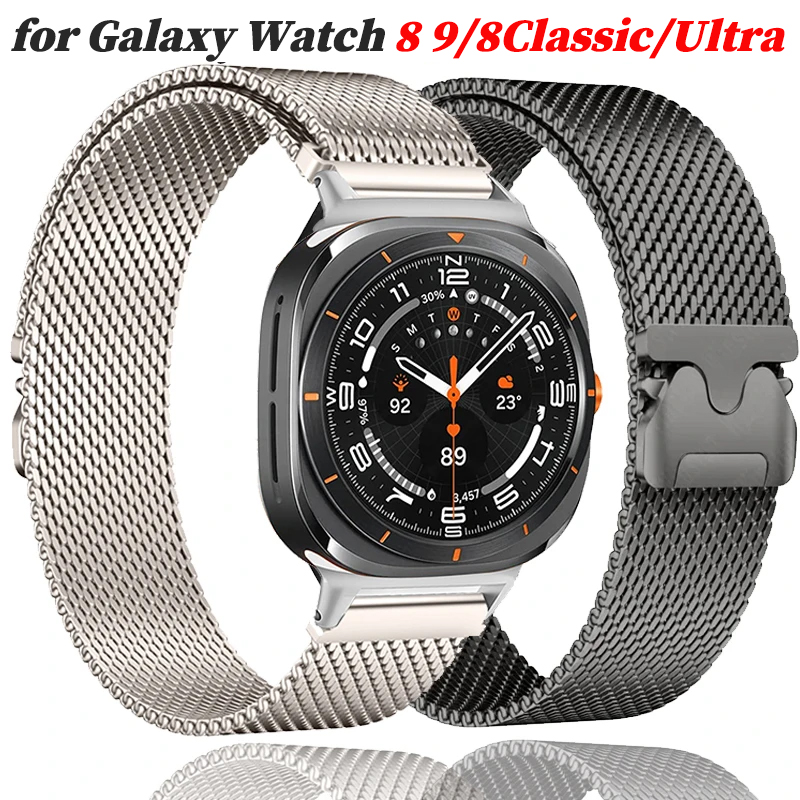 Samsung Smartwatch Ultra Accessories - Milanese metalen band voor Samsung Galaxy