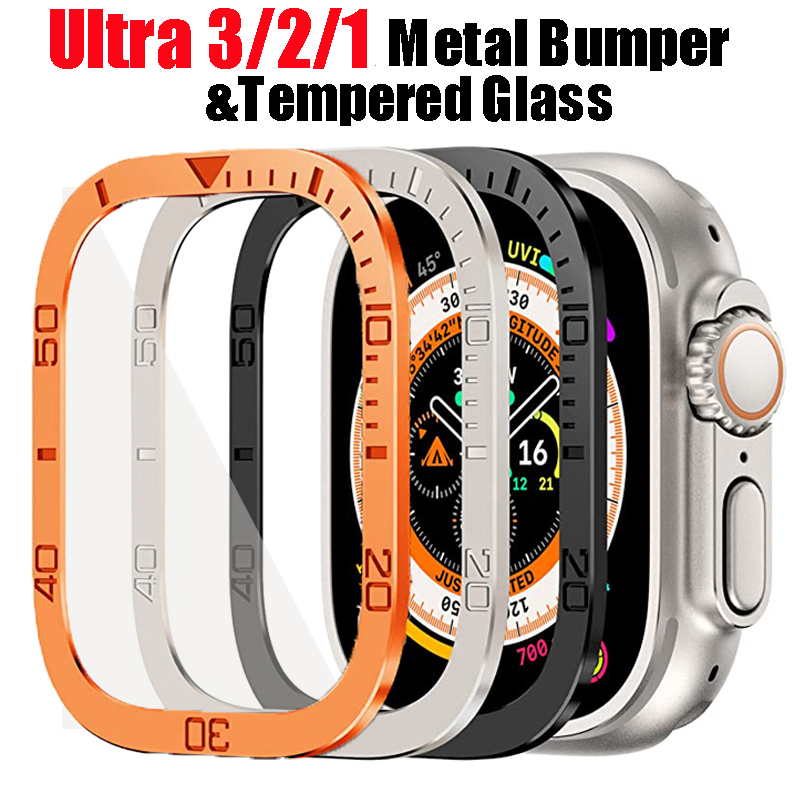 Watch Case Bumper - Screen Protector Voor Apple Horloge Ultra