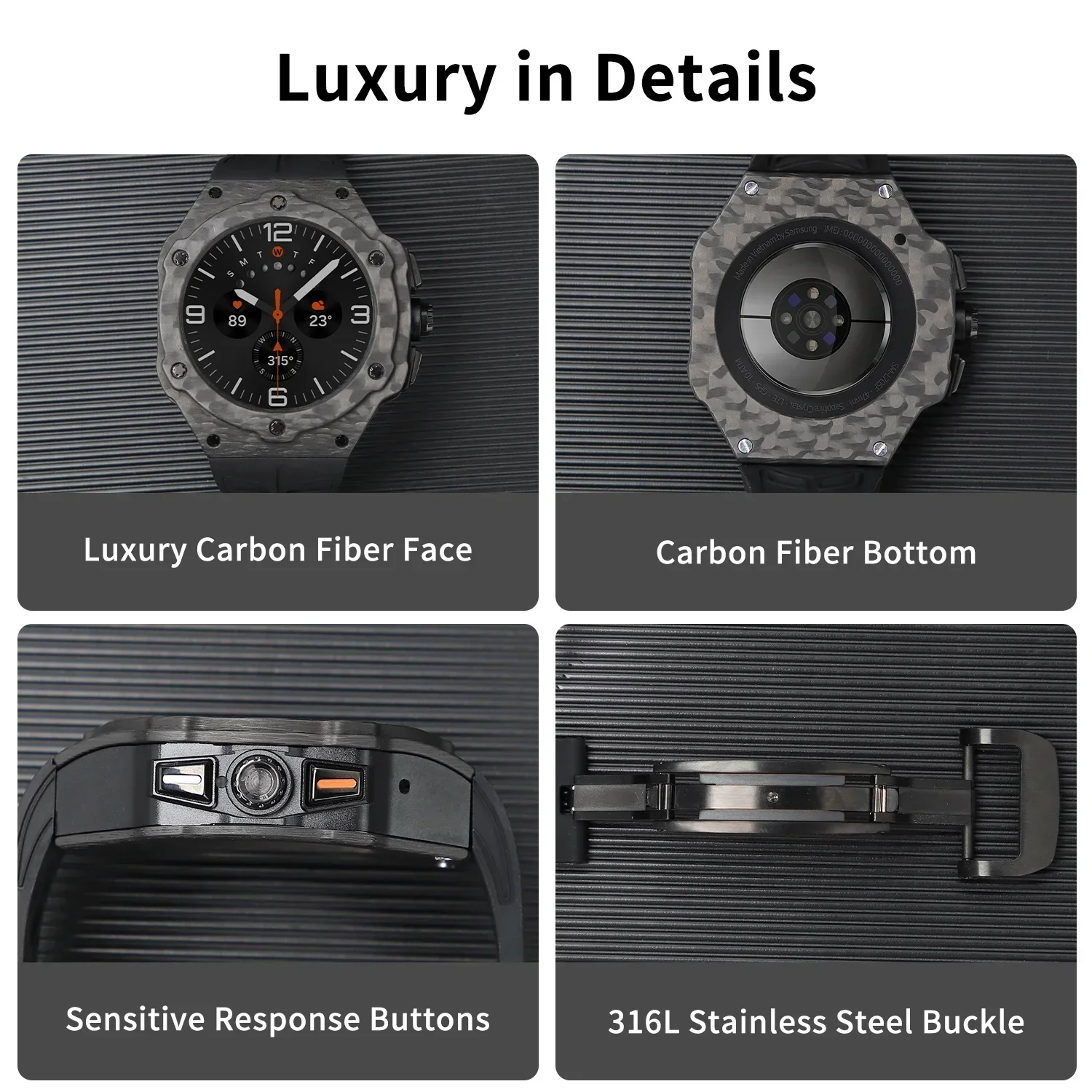 Luxe modificatiekit voor Samsu - Samsung Smartwatch Ultra Accessories recensie en prijs