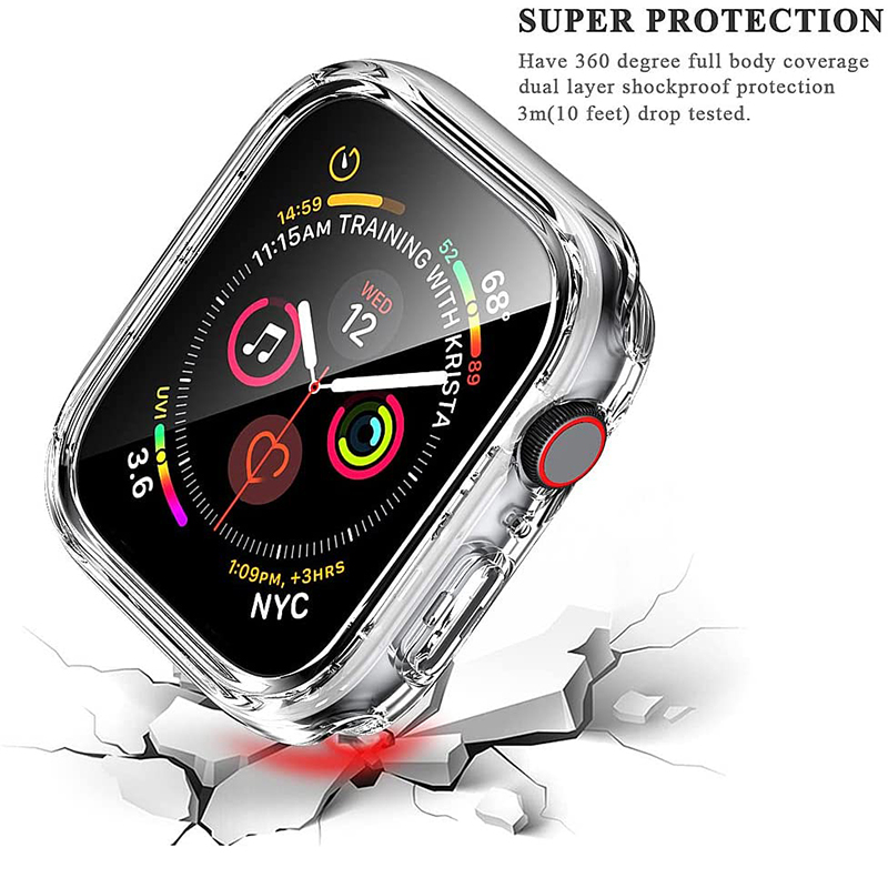 Gehard glas + cover voor Apple - Garmin Smartwatch Accessories recensie en prijs