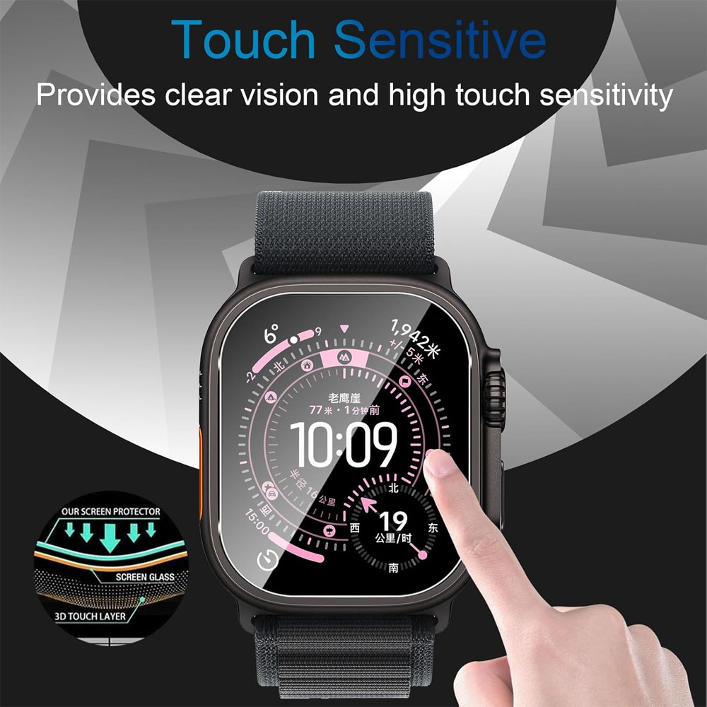 Gehard glas voor Apple Watch U - Watch Case Bumper recensie en prijs