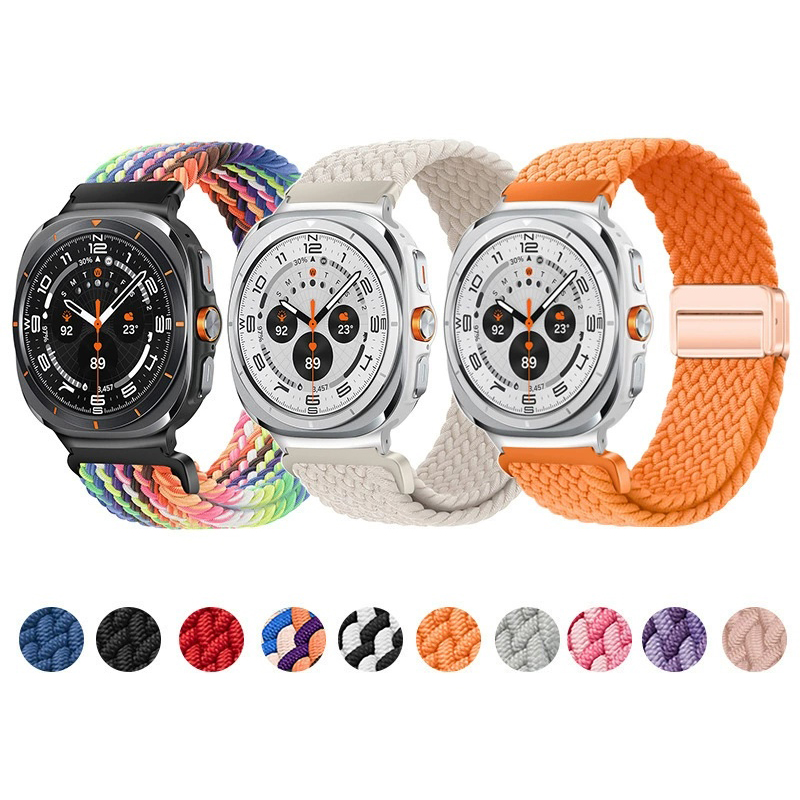 Nylon gevlochten lusband voor  - Samsung Smartwatch Ultra Accessories recensie en prijs