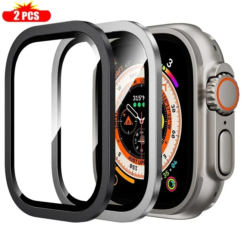 2 STKS Gehard Glas voor Apple  - Watch Case Bumper recensie en prijs