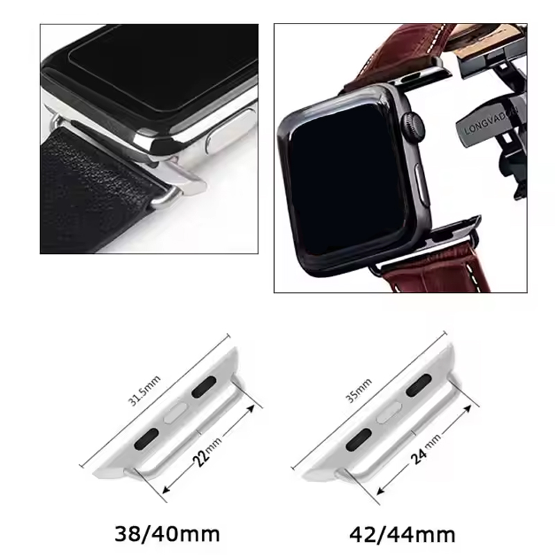 2 stuks roestvrijstalen connec - Watch Band Connector recensie en prijs