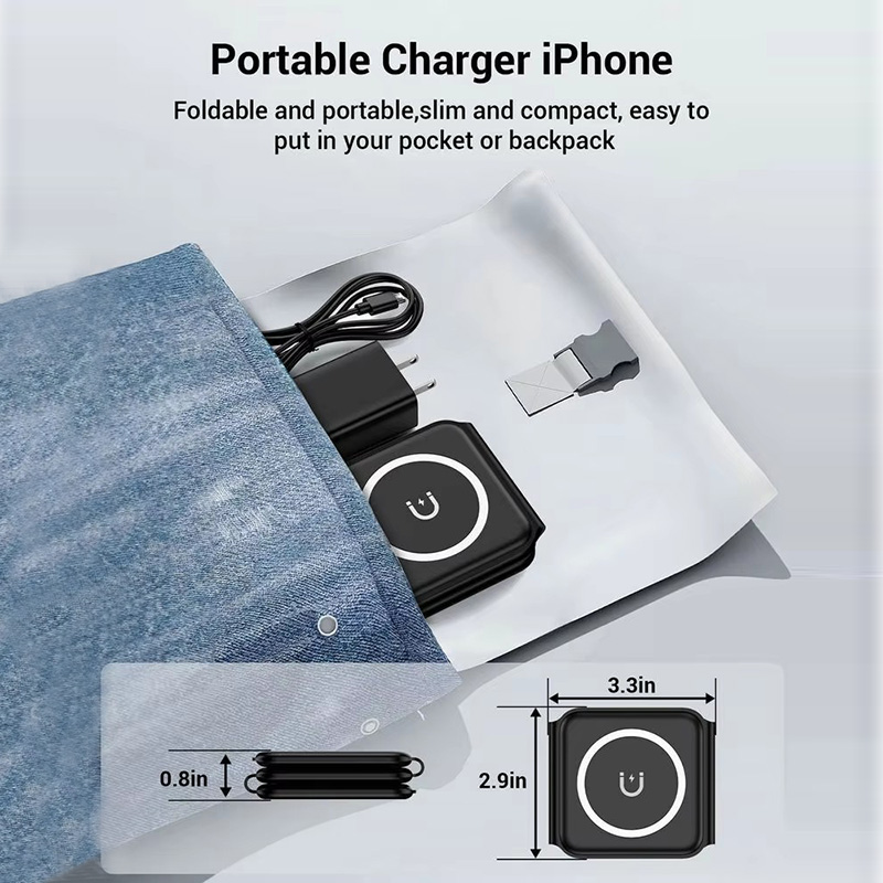 3-in-1 magnetische opvouwbare  - Watch Charger Cable recensie en prijs