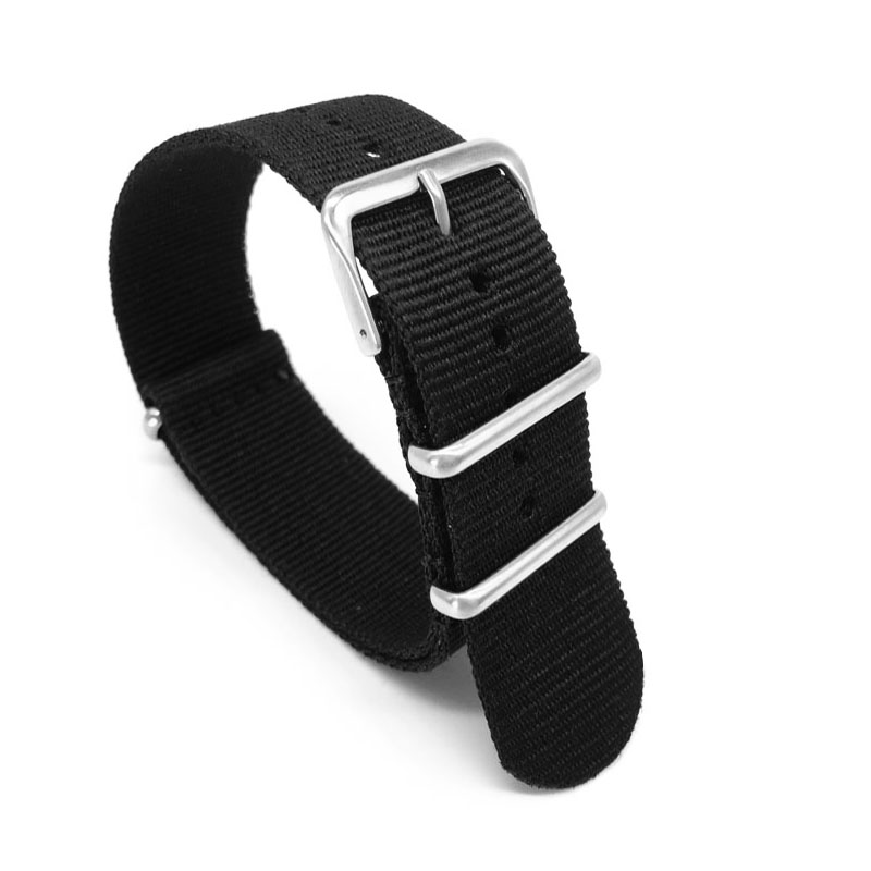 Zwarte nylon band voor 16 mm 1 - Nylon Nato Strap recensie en prijs