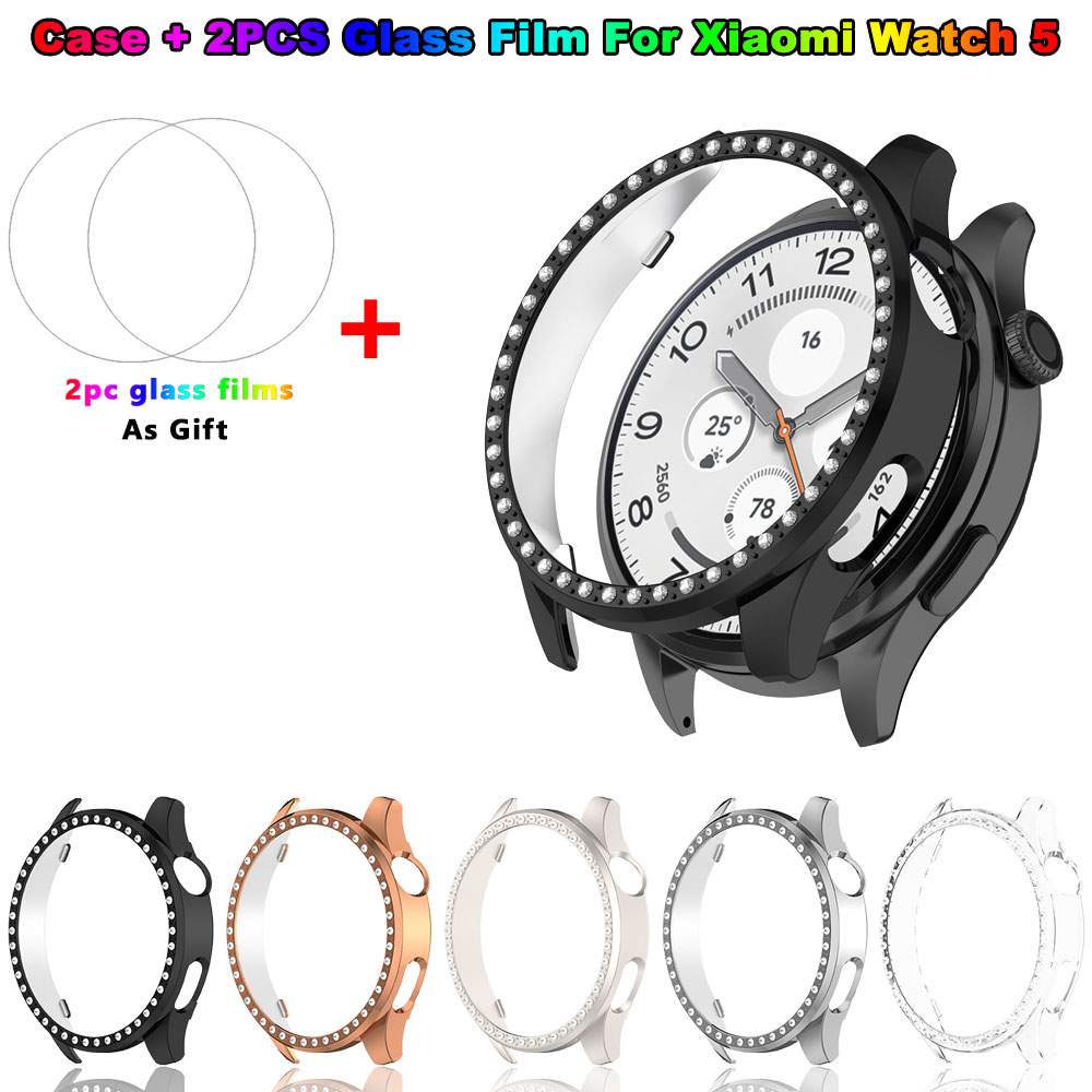 Bling PC-hoesje + glazen folie - Android Smartwatch Accessories recensie en prijs