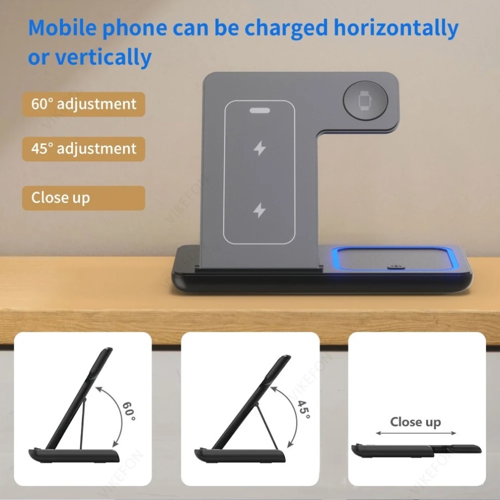 Opvouwbaar 3-in-1 draadloos op - Watch Charger Cable recensie en prijs