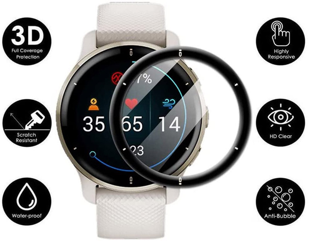 3D gebogen rand beschermfolie  - Garmin Smartwatch Accessories recensie en prijs