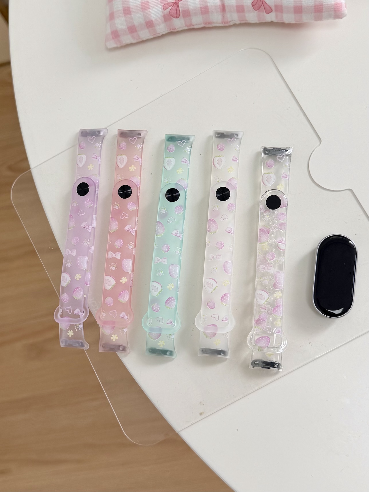 Super schattig aardbei strik p - Android Smartwatch Accessories recensie en prijs