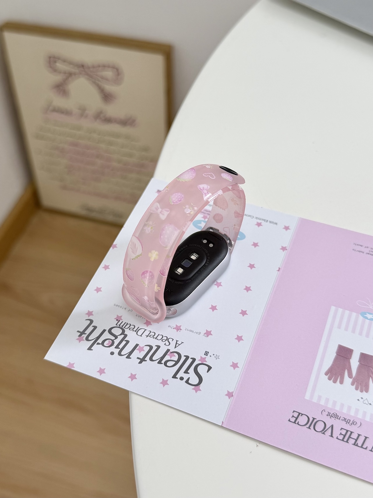 Super schattig aardbei strik p - Android Smartwatch Accessories recensie en prijs