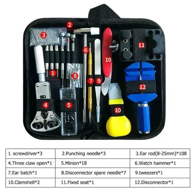 147-delige horlogemaker repara - Tool Kit Strap Change recensie en prijs