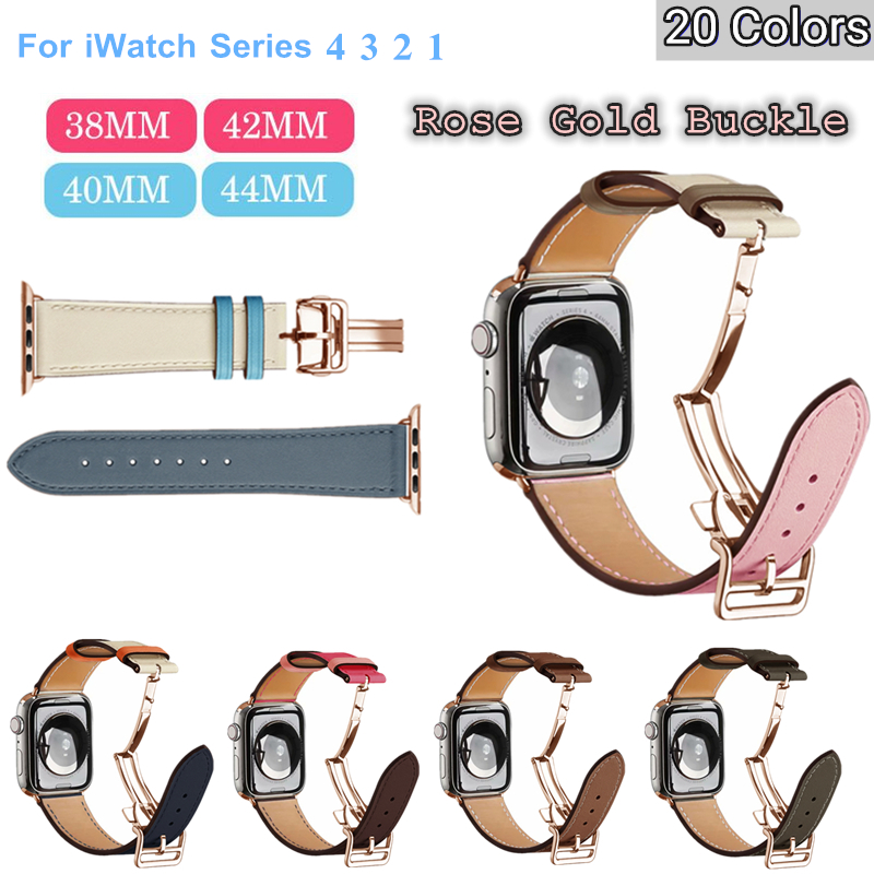 Rose Gouden Gesp Riem Voor App - Smartwatch Accessories Shop recensie en prijs